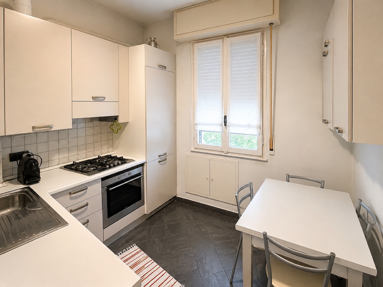 La cucina abitabile attrezzata